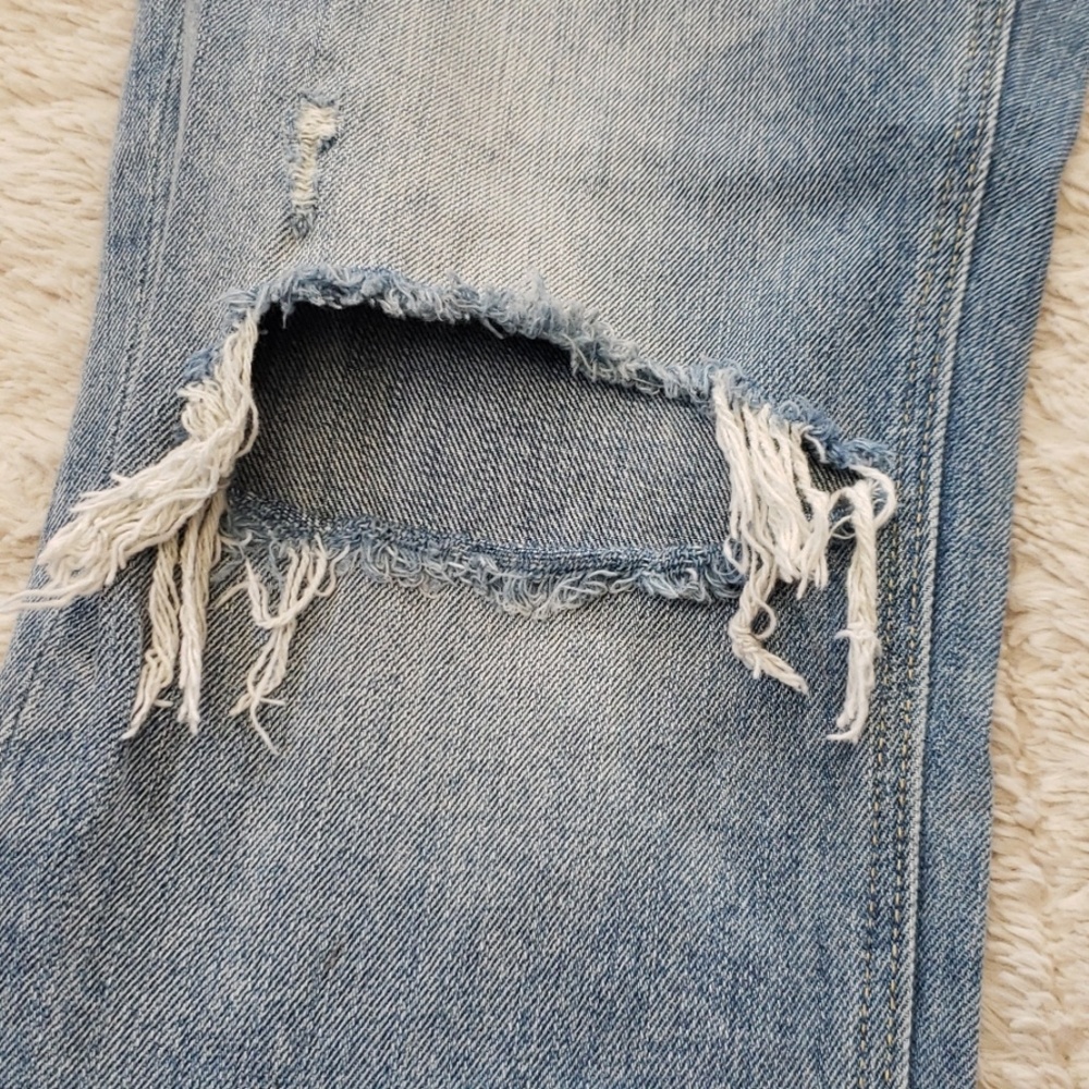 Express Girlfriend Distressed Jeans - Picture 5 of 7